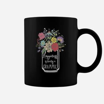 Happiness Is Being A Grammie Flower Coffee Mug | Crazezy AU