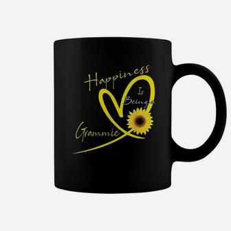 Happiness Is Being A Grammie Sunflower Heart Coffee Mug | Crazezy CA