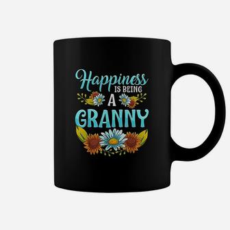 Happiness Is Being A Granny Cute Floral Mothers Day Gifts Coffee Mug | Crazezy