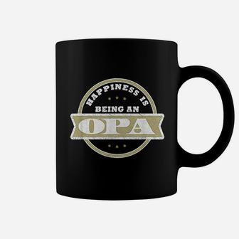 Happiness Is Being An Opa Fathers Day Coffee Mug | Crazezy AU