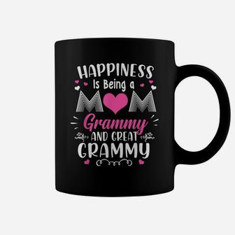 Happiness Is Being Mom Grammy And Great Grammy Mothers Day Coffee Mug | Crazezy UK