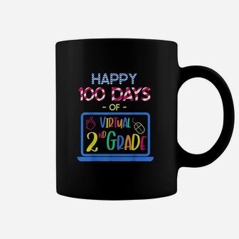 Happy 100 Days Of Virtual Second Grade 100th Day Of School Coffee Mug - Thegiftio UK