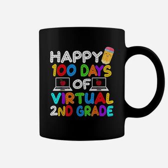 Happy 100 Days Of Virtual Second Grade School Coffee Mug - Thegiftio UK