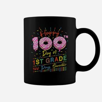 Happy 100Th Day Of 1St Grade School Donut Lovers Boys Girls Sweatshirt Coffee Mug | Crazezy