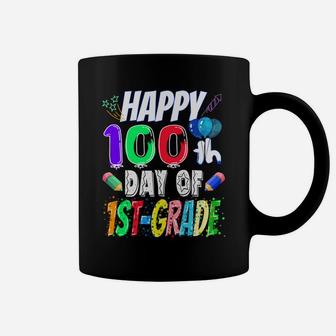 Happy 100Th Day Of First Grade Gift 100 Days Of 1St Grade Coffee Mug | Crazezy
