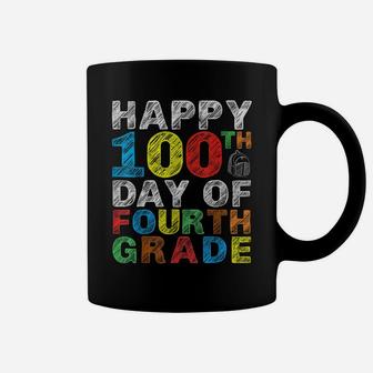 Happy 100Th Day Of Fourth Grade Gift 4Th Class School Pupil Coffee Mug | Crazezy