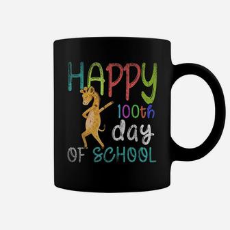 Happy 100Th Day Of School Dabbing Giraffe 100 Days Of School Coffee Mug | Crazezy