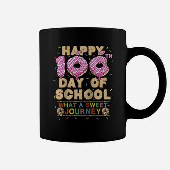 Happy 100Th Day Of School Donut Lovers Student Boy Girl Gift Raglan Baseball Tee Coffee Mug | Crazezy