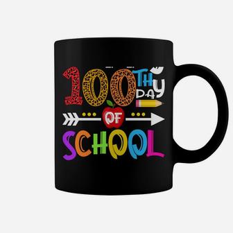 Happy 100Th Day Of School Leopard Print For Teacher Student Coffee Mug | Crazezy