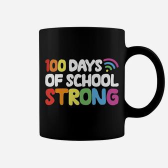 Happy 100Th Day Of School Strong Virtual Teacher Student Coffee Mug | Crazezy