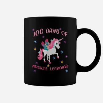 Happy 100Th Day Of School Tshirt Unicorn Magical Learning Coffee Mug | Crazezy