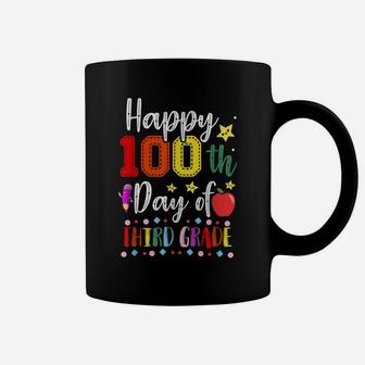 Happy 100Th Day Of Third Grade Colorful Teacher And Student Coffee Mug | Crazezy UK