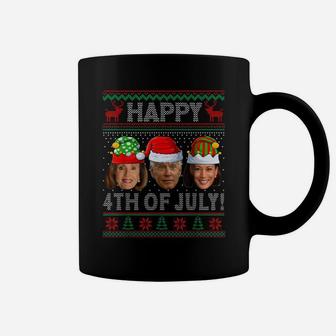 Happy 4Th Of July Funny Anti-Biden Ugly Christmas Sweater Coffee Mug | Crazezy DE