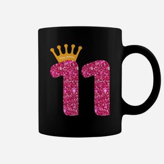Happy Birthday Shirt, Girls 11Th Party 11 Years Old Bday Coffee Mug | Crazezy DE
