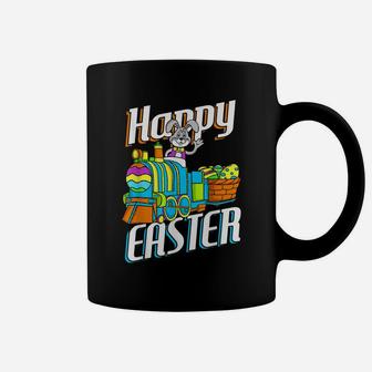 Happy Easter Rabbit Bunny Egg Hunting Train Basket Gift Coffee Mug | Crazezy CA