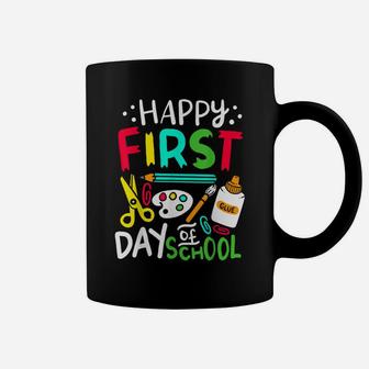 Happy First Day Of School Teacher Gift Funny Pre K Stundent Coffee Mug | Crazezy