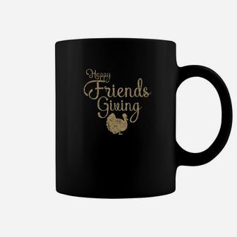 Happy Friendsgiving Thanksgiving Turkey Distressed Coffee Mug - Thegiftio UK