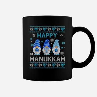Happy Hanukkah Gnome Gnomies Menorah Pajama Ugly Coffee Mug | Crazezy