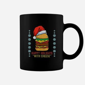 Happy Holidays With Cheese Coffee Mug | Crazezy AU