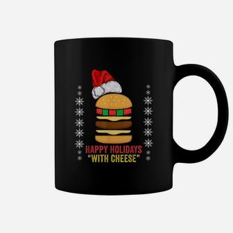 Happy Holidays With Cheese Coffee Mug | Crazezy UK