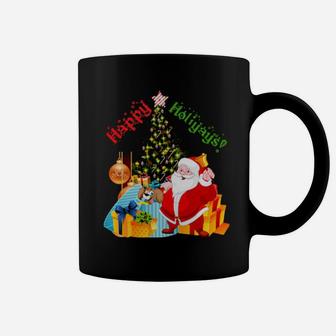 Happy Holiyays Santas Greeting Coffee Mug - Monsterry DE