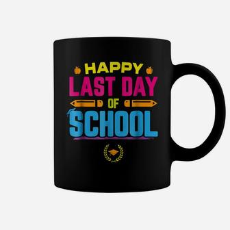Happy Last Day Of School Graduation Teacher Students Coffee Mug | Crazezy