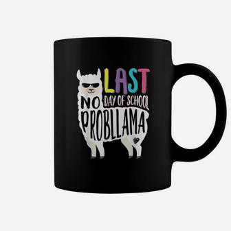 Happy Last Day Of School No Probllama Llama Teacher Coffee Mug | Crazezy