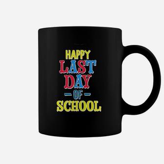 Happy Last Day Of School Red Yellow And Blue Coffee Mug | Crazezy AU