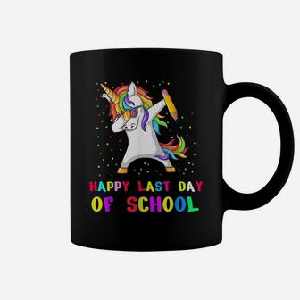 Happy Last Day Of School Teacher Student Grad Unicorn Shirt Coffee Mug | Crazezy
