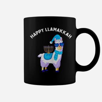 Happy Llamakkah Hanukkah Llama Chanukah Alpaca Coffee Mug - Monsterry AU