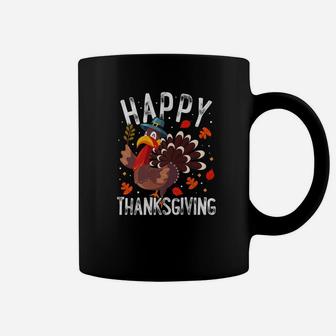 Happy Thanksgiving For Kids Boys Girls Turkey Day Coffee Mug - Seseable