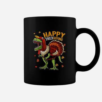 Happy Thanksgiving T Rex Dinosaur Turkey Coffee Mug | Crazezy CA