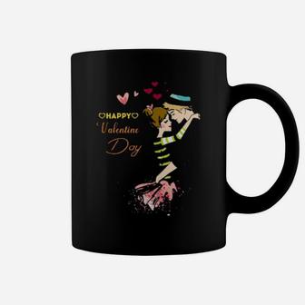 Happy Valentine Day Simple Print Coffee Mug - Monsterry AU