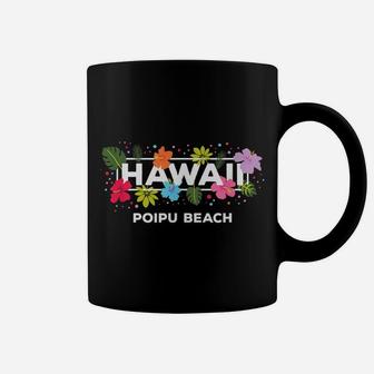 Hawaii Poipu Beach Kauai Hawaiian Tropical Hibiscus Flower Coffee Mug | Crazezy