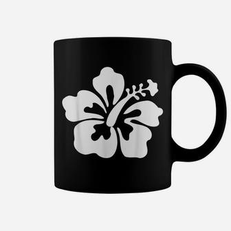 Hawaiian White Hibiscus - Hawaiian Flower T Shirt Coffee Mug | Crazezy