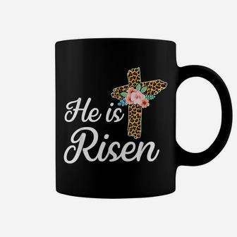 He Is Risen Jesus Christ Cross Easter Sunday Coffee Mug | Crazezy UK