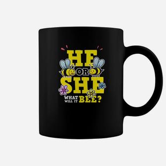 He Or She What Will It Bee Gender Reveal Party Gifts Coffee Mug - Thegiftio UK