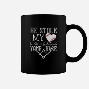 He Stole My Heart Like He Stole Your Base Coffee Mug - Thegiftio UK
