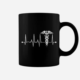 Heartbeat Caduceus For Women Men Nurse Physician Doctor Zip Hoodie Coffee Mug | Crazezy