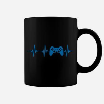 Heartbeat Of A Gamer T Shirt Video Games Console Controller Sweatshirt Coffee Mug | Crazezy