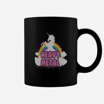 Heavy Metal Parody Funny Unicorn Rainbow Coffee Mug - Thegiftio UK