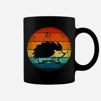 Hedgehog 70'S Style Vintage Retro Sunset Hedgie Coffee Mug | Crazezy