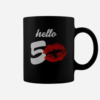 Hello 50 Lips Coffee Mug - Thegiftio UK