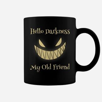 Hello Darkness My Old Friend Scary Pumpkin Coffee Mug | Crazezy DE