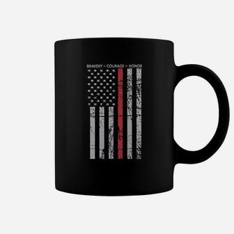 Hero Thin Red Line Firefighter Hooded Coffee Mug | Crazezy DE