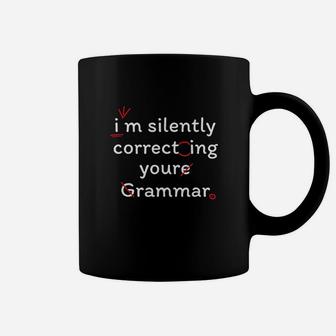 High School Nerd Math I Am Silently Correcting Your Grammar Coffee Mug | Crazezy AU