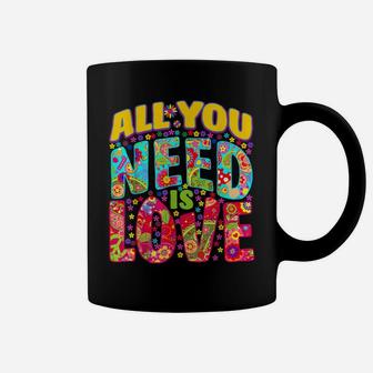 Hippie Flower Power Peace & Love Retro 60S 70S Tee Coffee Mug | Crazezy DE