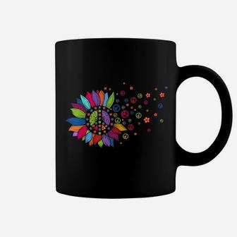 Hippie Soul Peace Sign Costume Funny Daisy Flower Lovers Coffee Mug | Crazezy DE