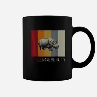 Hippo In Retro And Vintage Coffee Mug | Crazezy