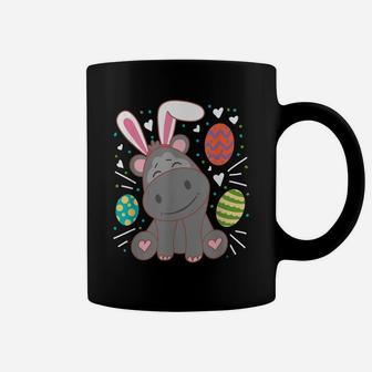 Hippo Wearing Rabbit Bunny Ears Funny Easter Sunday Coffee Mug | Crazezy